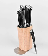 Набір ножів із неіржавкої сталі Maestro MR-1422, Ніж для кухні в дерев'яній підставці (8 предметів)