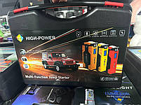 Пускозарядний пристрій для акумулятора та заряджання JUMP STARTER hz25 68000 mAh 2V 2 режимів освітлення, фото 6