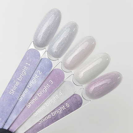 Гель для нарощування TOUCH Builder Gel Shine Bright №3, 15 мл рожевий з сріблом, фото 2