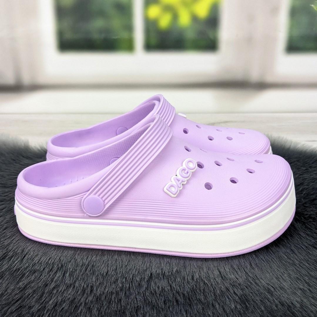 Сабо крокси жіночі піна Даго Стиль бузкові (лаванда) 4363