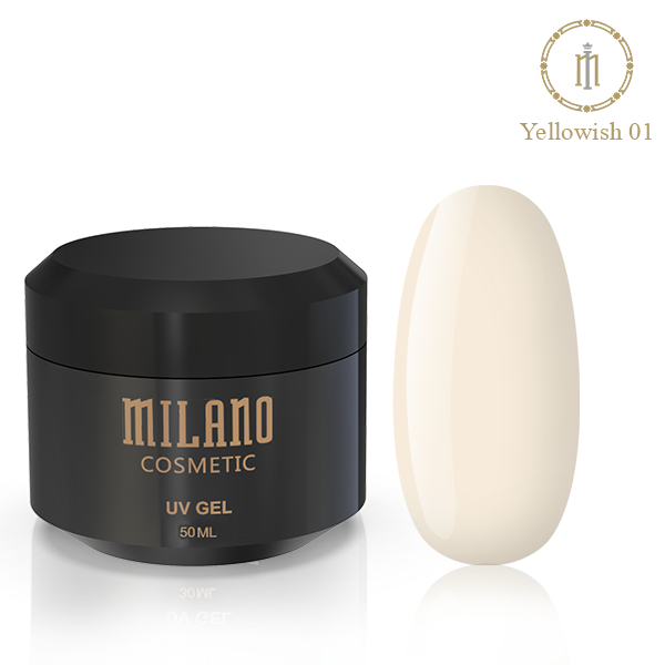 Гель Для Нарощування Milano Yellowish 50 ml рожевий беж гель для нарощування нігтів