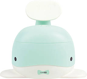 Дитячий горщик для дитини зі спинкою у формі хвостика WHALE Blue 136 All FreeON