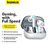 Бездротові навушники Baseus AeQur G10 TWS White, фото 3