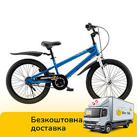 Велосипед дитячий двоколісний 20 дюймів (дзвіночок, підніжка) RoyalBaby Freestyle RB20B-6 Синій