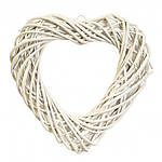 Вінок підвісний Серце із лози  29*29 см 5002-009