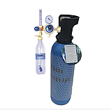 Медичний Кисневий редуктор з ротаметром зволожувачем і канюлі, фото 3