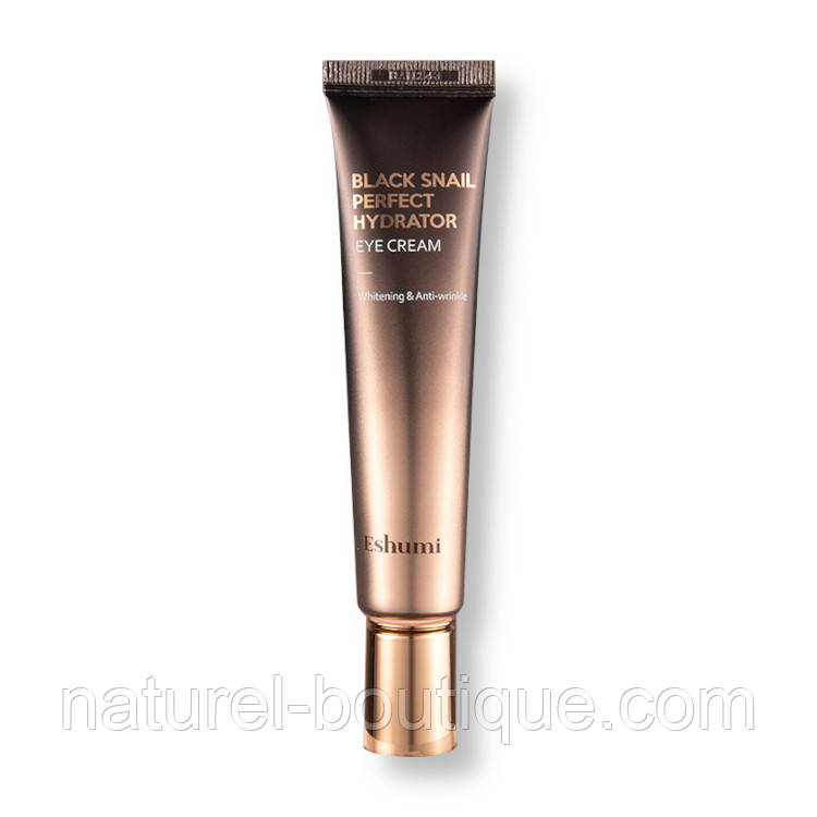 Крем Eshumi для шкіри навколо очей Black Snail Perfect Hydrator з ЕКстрактом муцину чорного равлика 40 мл