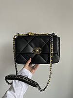 Chanel 19 Large Handbag Black/Gold