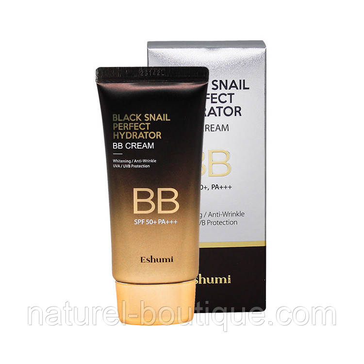 Крем BB Eshumi для обличчя Black Snail Perfect Hydrator з екстрактом муцину чорного равлика 50 г