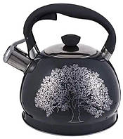 Чайник зі свистком із нержавіючої сталі для всіх видів плит Edenberg EB-I956 2 л чорний