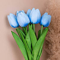 Букет тюльпан зі спіненого латексу блакитний