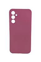 Чехол Silicone Case для телефона Samsung Galaxy A34 / A346 бампер с микрофиброй пурпурный