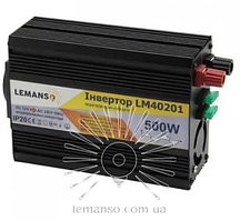 Інвертор чорний корпус Lemanso з 12VDC до 230 V AC 500 W 600 VA модифікована синусоїда LM40201
