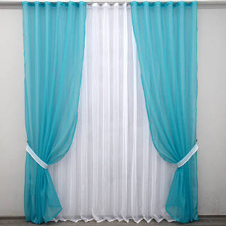 Декоративні комплекти "Компаньйони". Штори і тюль. В наявності на складі.