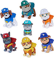 Щенячий патруль набор из 7 фигурок Paw Patrol Rubble & Crew Toy Figures Gift Pack