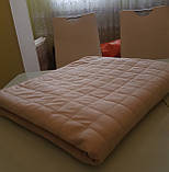 Покривало на диван прострочене "Квадрат" бежове 170 х 185 см Kaprizz, фото 8