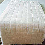 Покривало на диван прострочене "Квадрат" бежове 170 х 185 см Kaprizz, фото 4