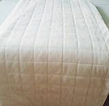 Покривало на диван прострочене "Квадрат" бежове 170 х 185 см Kaprizz, фото 5