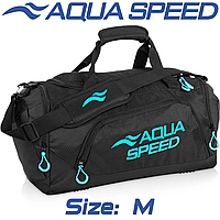 Спортивная сумка для тренировок сумка для бассейна с плечевым ремнем Aqua Speed Duffel Bag 35L черная