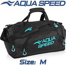 Сумка для басейну спортивна сумка для тренувань із плечовим ременем Aqua Speed Duffel Bag 35L чорна