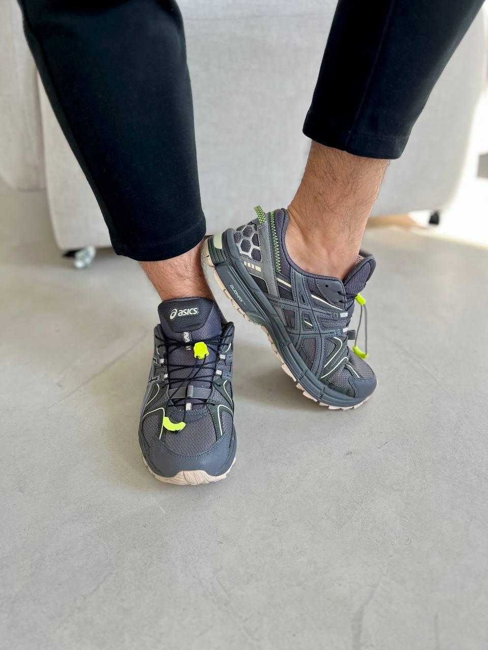 Чоловічі текстильні кросівки ASICS Gel темно-син, чоловічі кеди Асікс сині. Чоловіче взуття