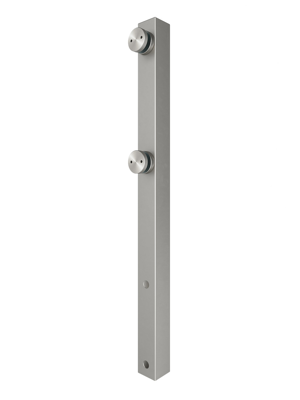 ODF-02-46-01-H600 Стійка для скла з нержавіючої сталі на конекторах H600, під шпильку М10, матова