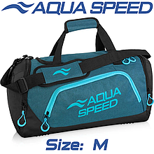 Сумка для басейну спортивна сумка для тренувань із плечовим ременем Aqua Speed Duffel Bag 35L бірюзова
