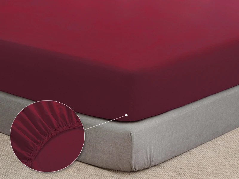 Простинь на резинці бязь Бордо, фото 1