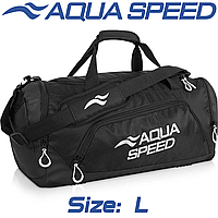 Спортивная сумка для тренировок сумка для бассейна с плечевым ремнем Aqua Speed Duffel Bag 43L черная