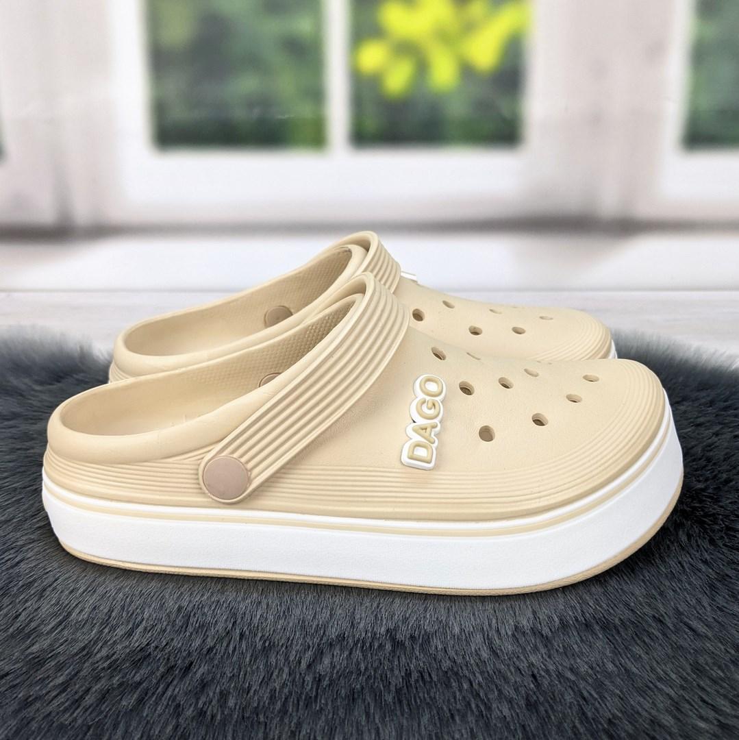 Сабо крокси жіночі піна Даго Стиль світло-бежеві 4363