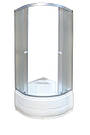 Душова кабіна KO&PO 7125 (100) 100х100х195, глибокий піддон, матове скло, 4 мм, фото 4