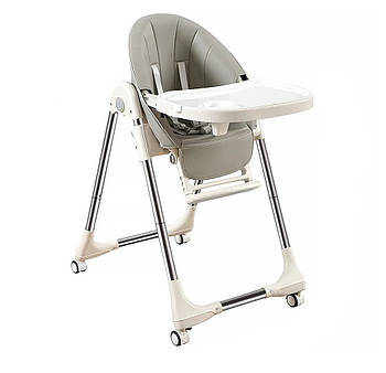 Дитячий стільчик для годування складаний Bestbaby BS-329 (Dark-gray)