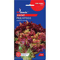 Семена Зелень Салат Ред Кросс розовый GL Seeds 1г (For Hobby876)