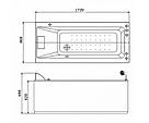 Гідромасажна ванна прямокутна KO&PO 307 SPA 175х87х65, фото 3