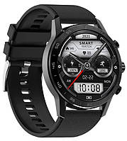 Розумний годинник Smart DT07 Dark, смарт-відч, з крокоміром, наручний та кишеньковий годинник, повсякденний чоловічий годинник