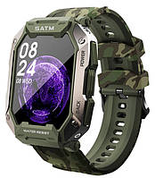 Умные часы Uwatch Tank C20 Camouflage Green, оригинальные, наручные Smartwatch хорошие, спортивные, стильные