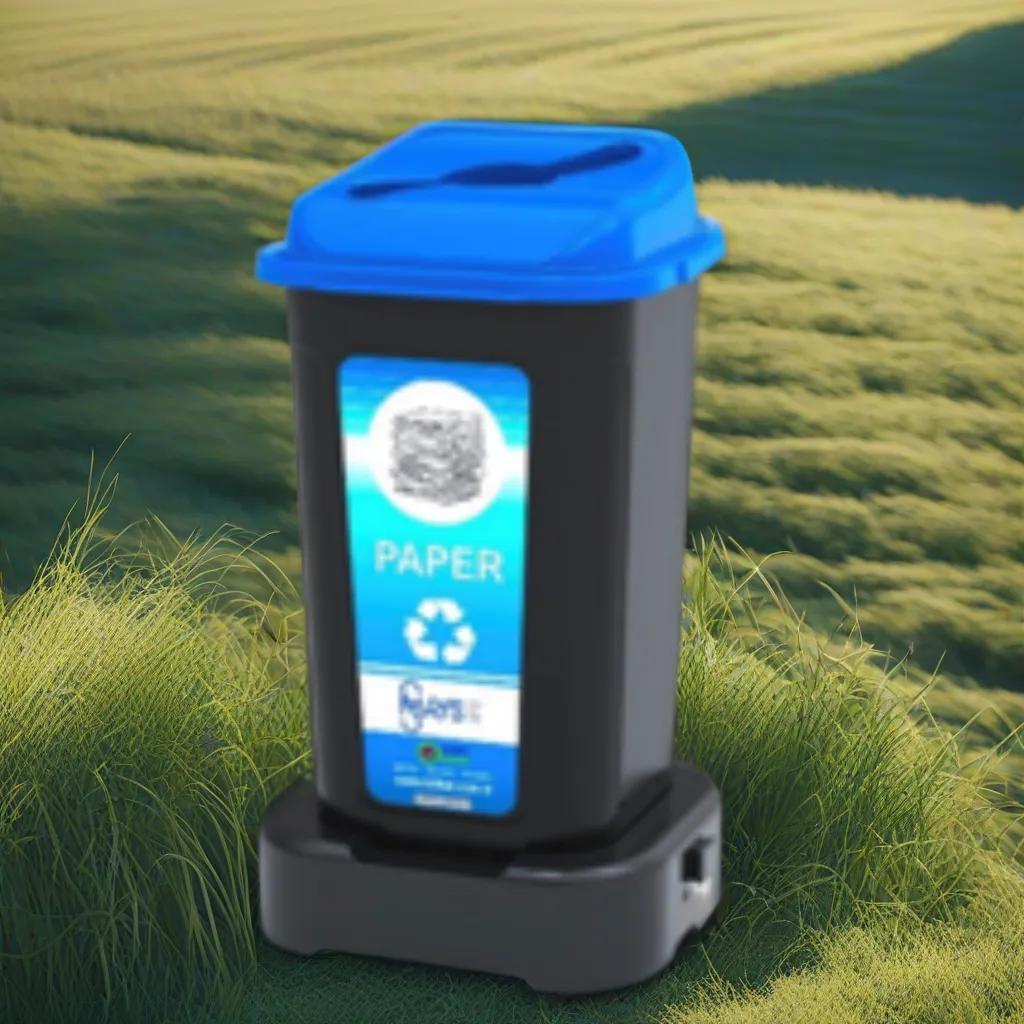 Контейнер для медицинских отходов категории А, 60 литров Биобак утилизация бумаги, синяя маркировка - фото 3 - id-p2091261860