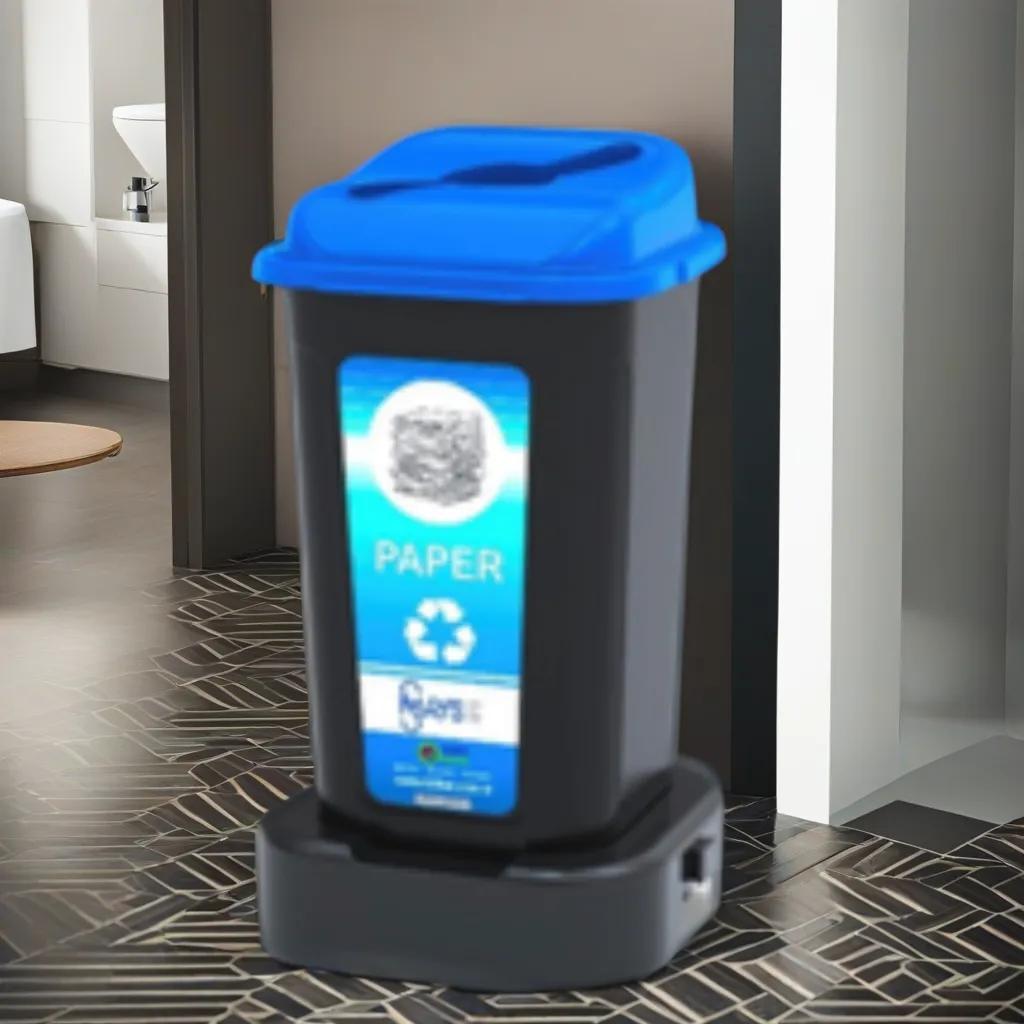 Контейнер для медицинских отходов категории А, 60 литров Биобак утилизация бумаги, синяя маркировка - фото 6 - id-p2091261860