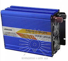 Інвертор синій корпус Lemanso з 12VDC до 230 V AC 1000 W 1200 VA чистий (правильна) синусоїда LM40100