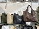 Жіноча сумка 2 в 1 з косметичкою, сумка жіноча шопер 2 в 1 косметички «Жаклін» Шоколад, фото 5