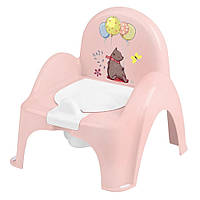 Горшок детский кресло Лесная сказка Tega Baby PO-073-107 музыкальный, светло розовый, Land of Toys