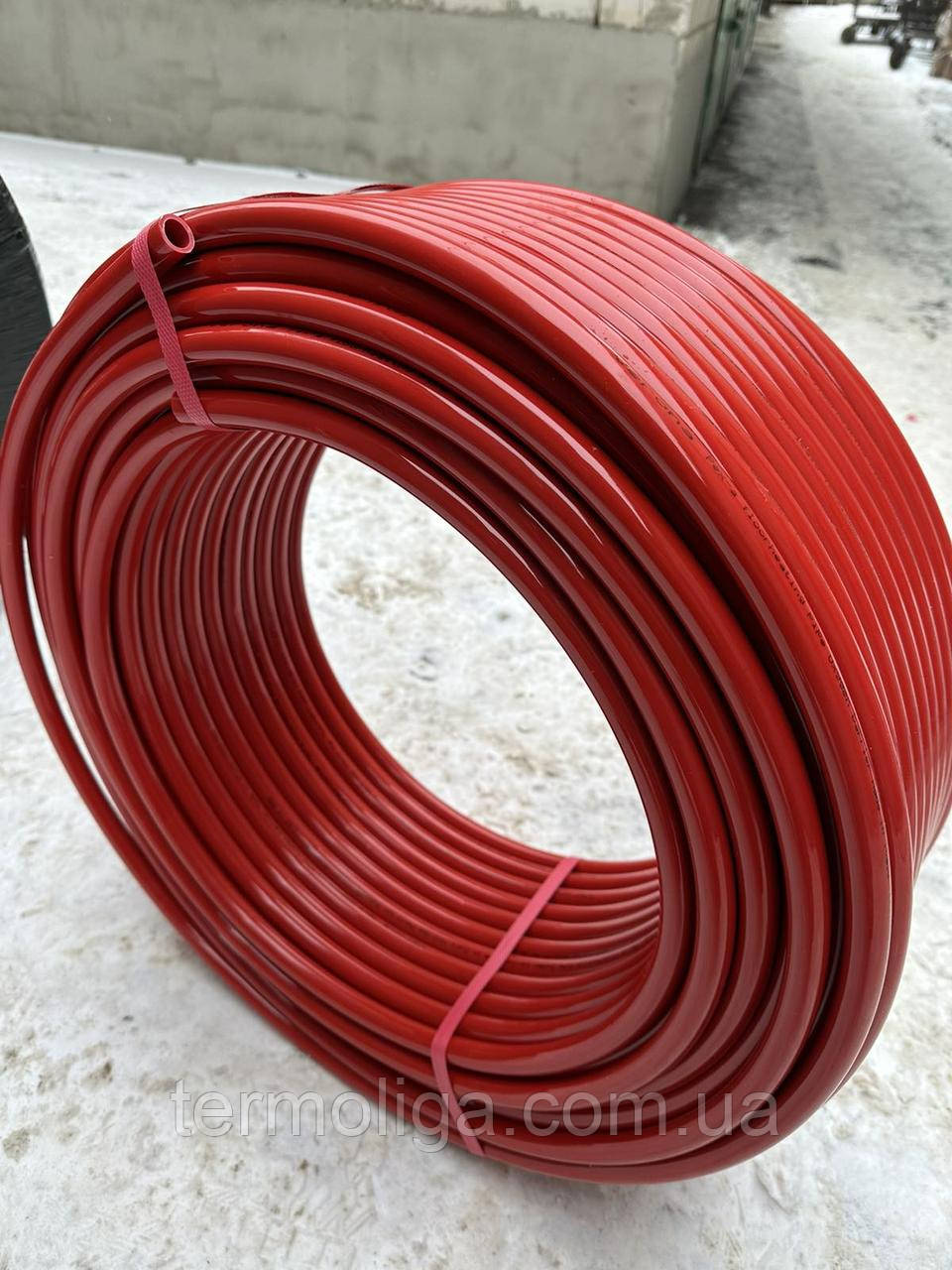 Труба для теплої підлоги з кисневим бар'єром VERONA PE-XA 16*2.0 Red 250 м, фото 1