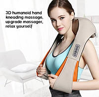 Масажер роликовий для шиї та спини Massager of Neck Kneading (2 масажні ролики, зарядка від мережі + автомобільна), фото 4