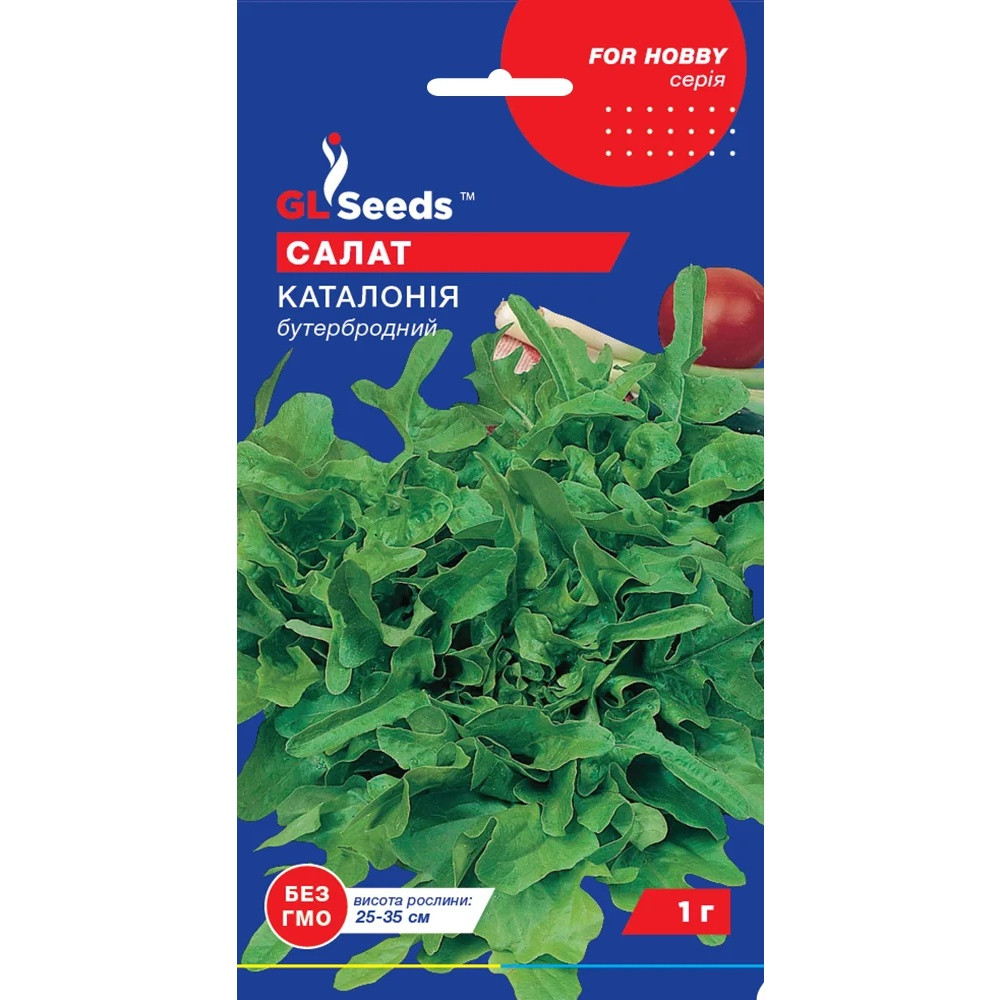 Насіння Зелень Салат Каталонія GL Seeds 1г (For Hobby874), фото 1