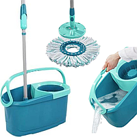 Швабра с ведром с автоматическим отжимом LEIFHEIT Clean Twist Disc Mop Ergo Швабра для пола