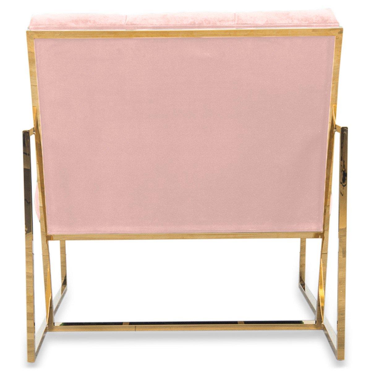 Мягкое кресло на металлическом каркасе JecksonLoft Шик Розовый 039 - фото 4 - id-p2091275850
