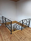 Огородження / Перила для ганку / Поручні / Огородження металеві на балкон терасу в стилі лофт, фото 4