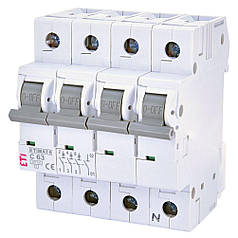 Автоматичний вимикач ETIMAT 6 3p+N C 63А