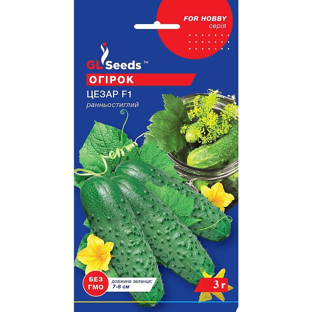 Насіння Огірок гібрид Цезар F1 GL Seeds 3г (Professional85)