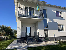 Огородження / Перила для ганку / Поручні / Огородження металеві на балкон терасу в стилі лофт